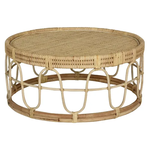 Wholesales high end living room home decor handcrafted rattan coffee table made in Vietnam