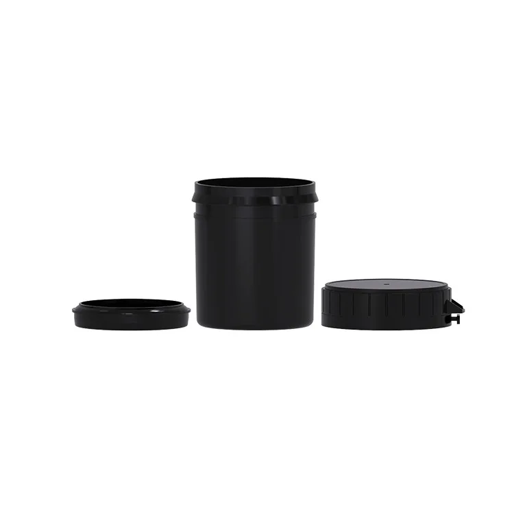 
European Warehouse Ready to Ship 120g Cosmetic Cream Container Skin Care Cream Jar Plastic Black Cream Jar 