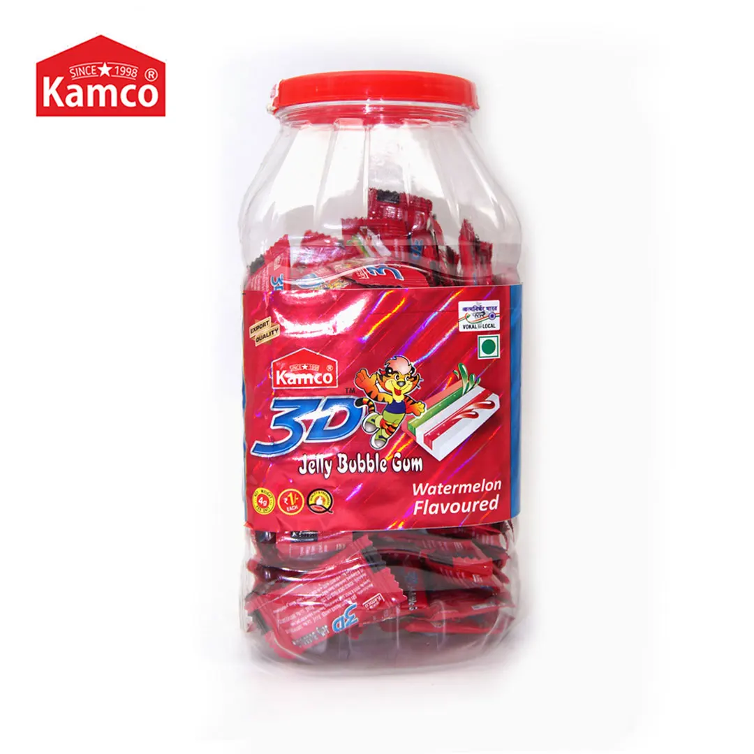 Export Quality 3D Jelly Watermelon Bubble Gum