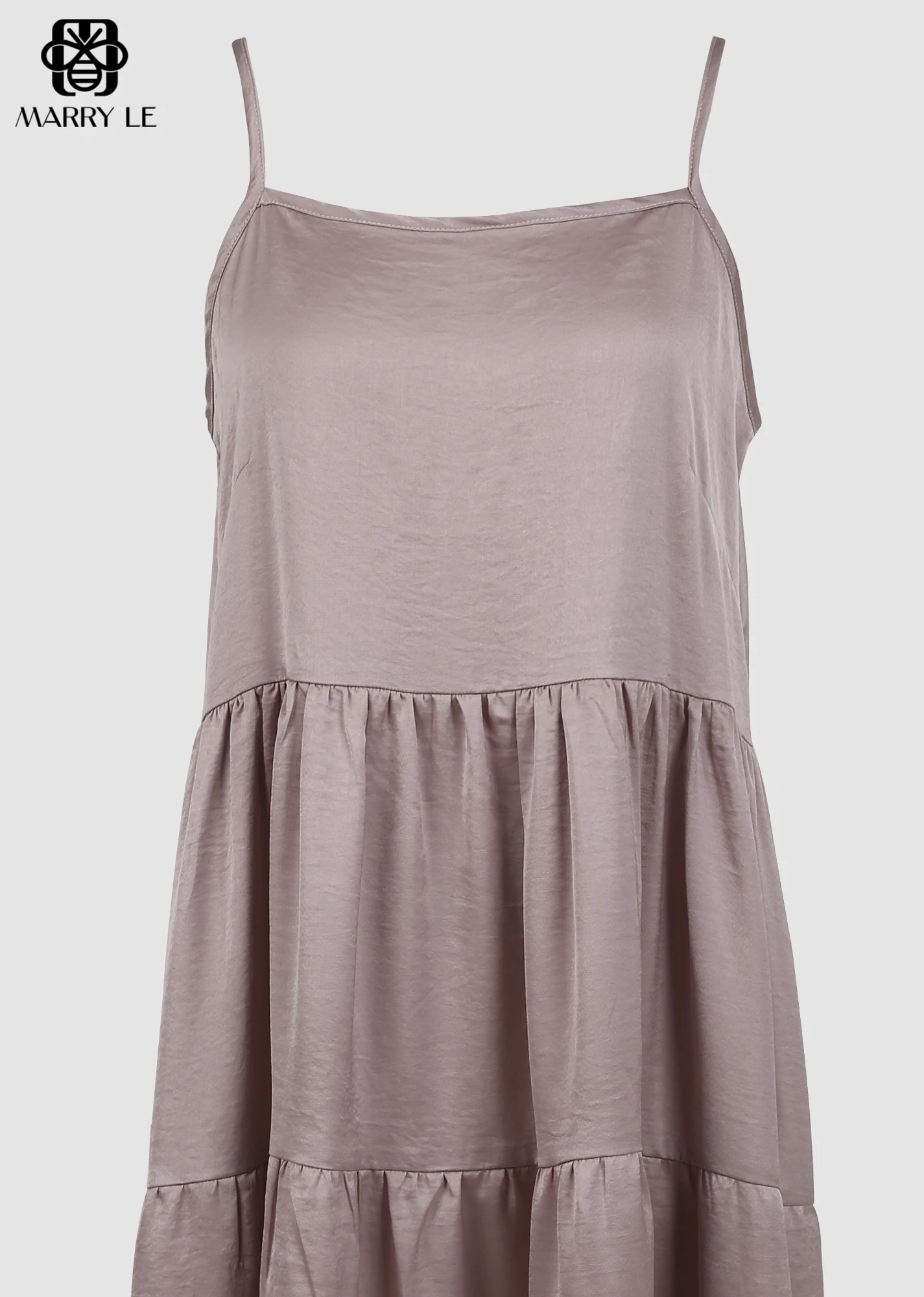 SLEEVELESS PURPLE BROWN MAXI DRESS high quality womens clothes wholesale women clothing OEM ODM Customized clothing - MD08