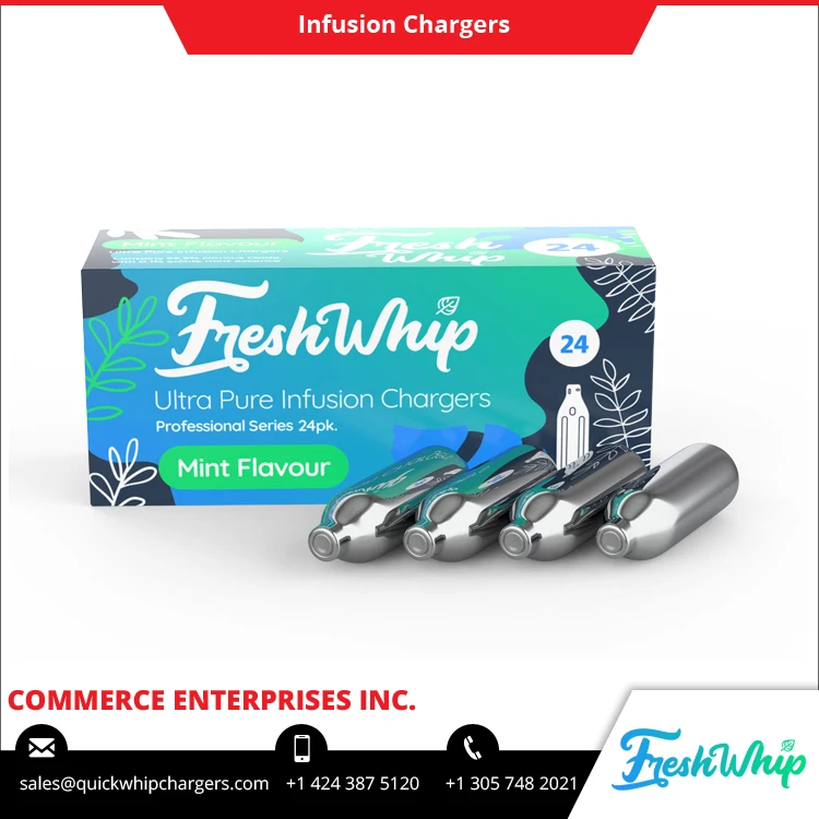 Подлинный поставщиком высокого качества 24 Пакет freshwhip N2o крем зарядные устройства доступен в мятным