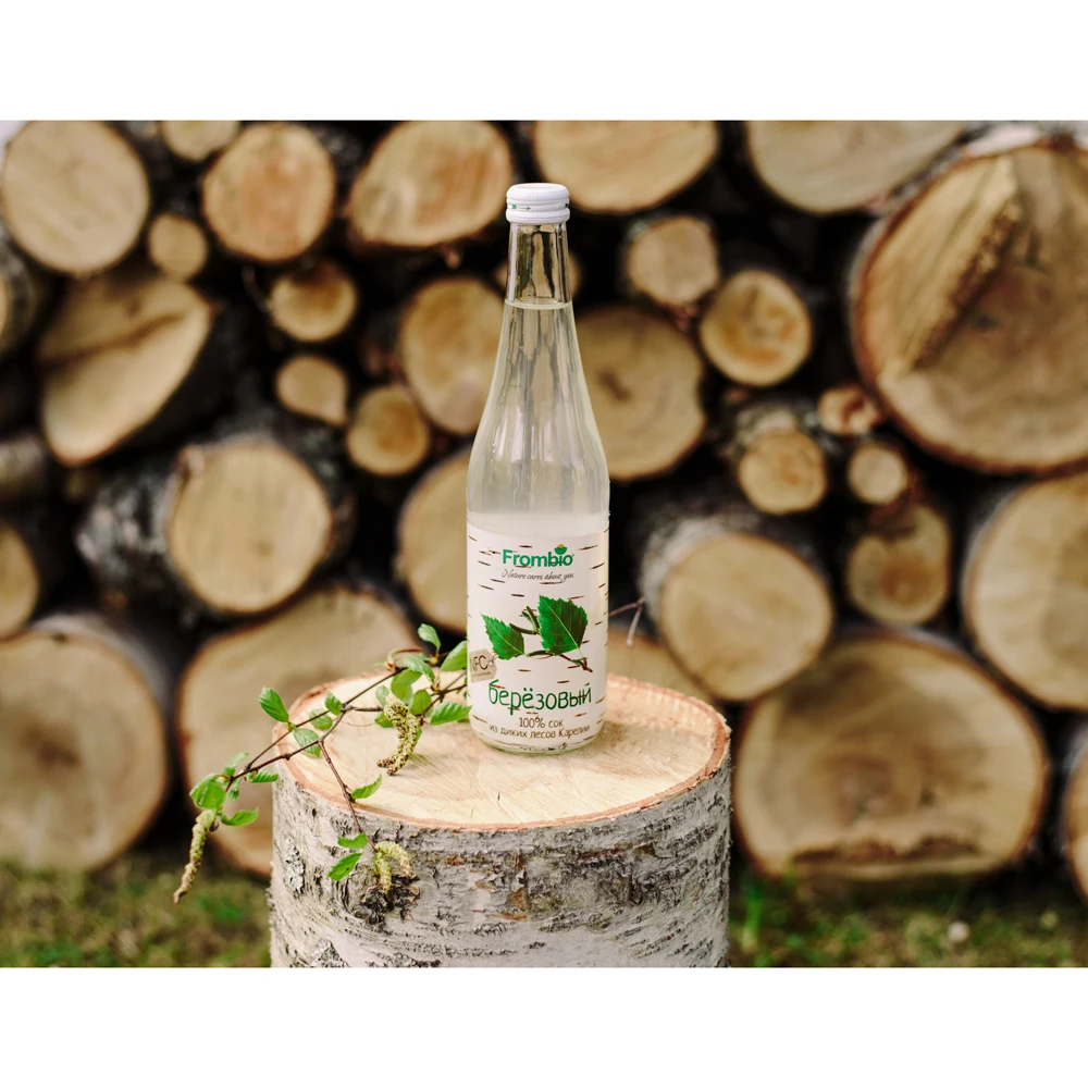 Quality 100% organic Karelian birch tree juice no sugar added, cold drinks