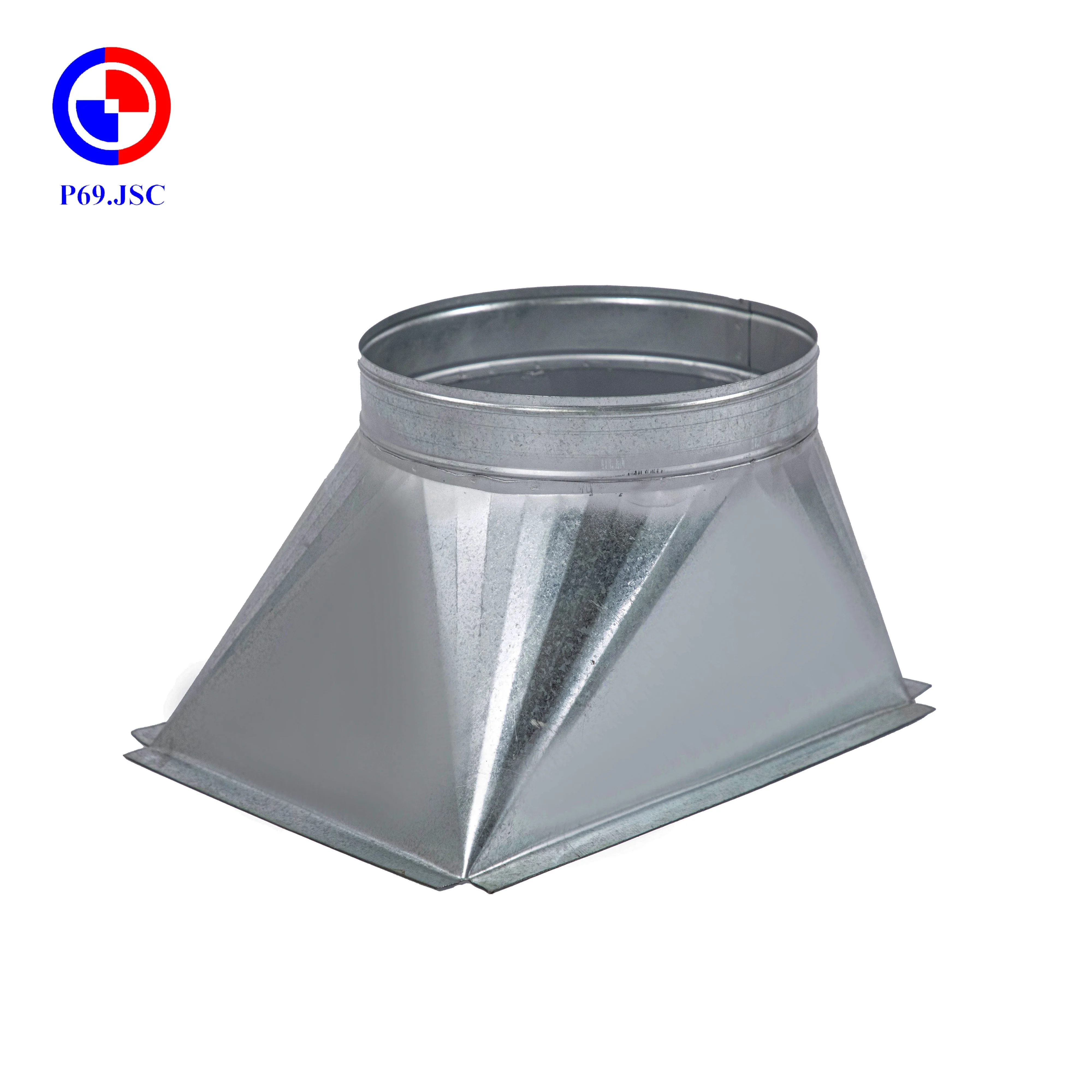 BEST PRICE Bring Fresh Air High Quality Ventilation system Galvanized steel ECCENTRIC ROUND SQUARE REDUCER Office Flexible duct