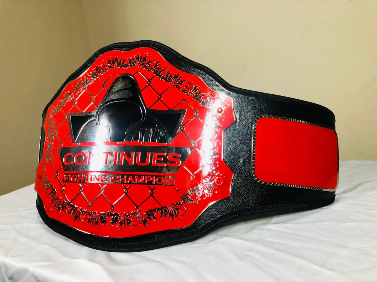 Custom mma pankration championship belt totally customized