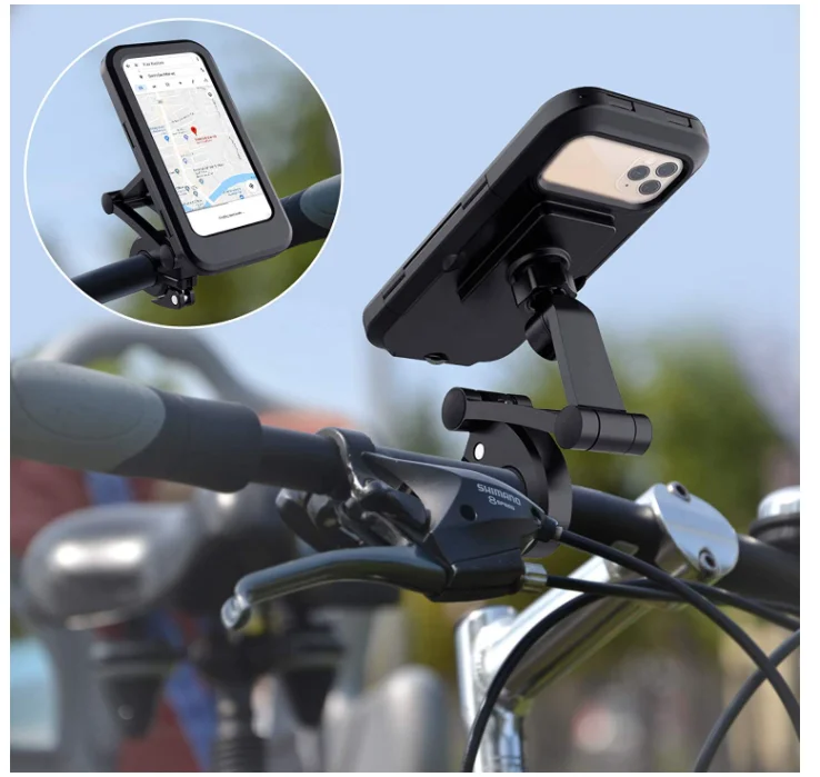Waterproof mobile holder Phone Stand for Bike with 360 degree adjustable holder Bike Mobile Holder