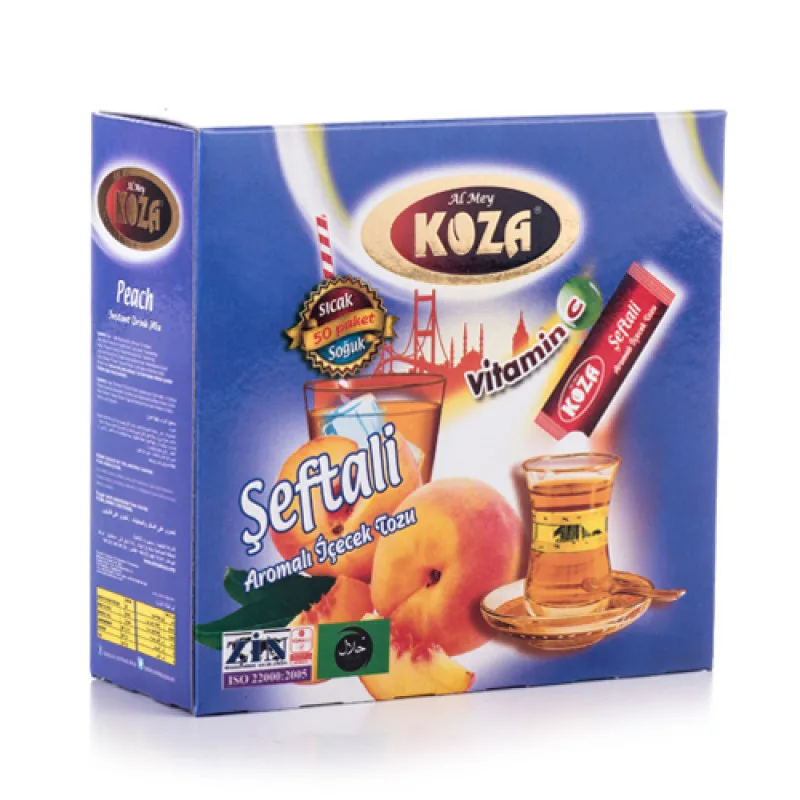 Single Use Peach Flavoured Powder Drink