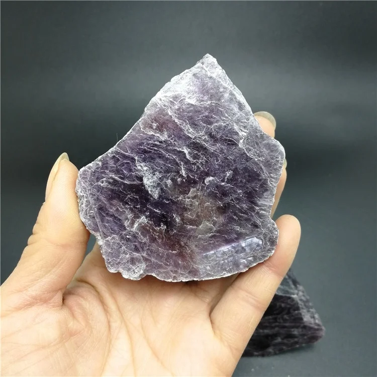 Wholesale High Quality Natural Mica Mineral Crystal Stone Specimen Purple Lepidolite Slice for Decoration