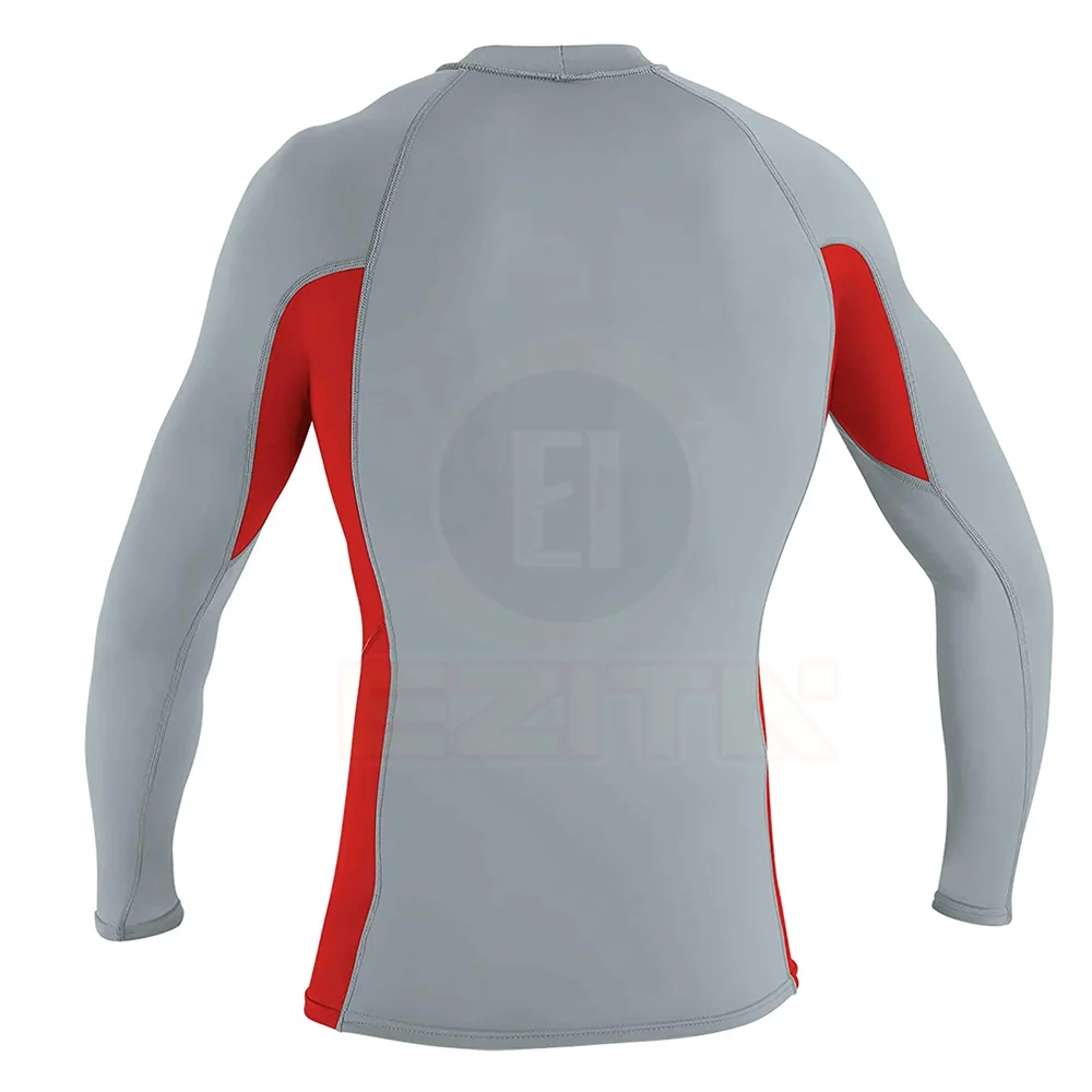 
Custom Logo Sublimation Printed Shirts Long Sleeve Rash Guard For Men 