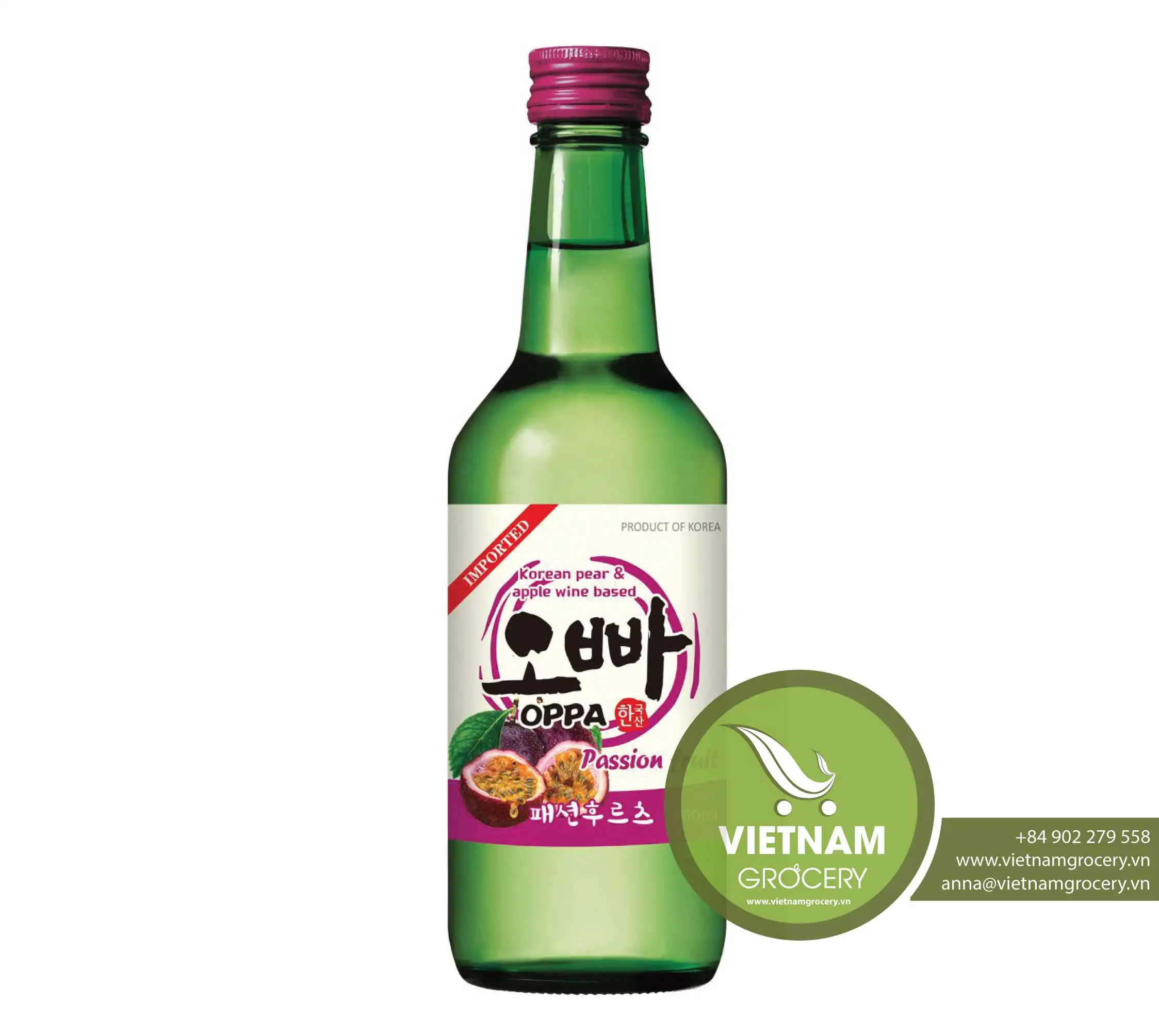 Oppa Soju Passion Fruit Flavour 360ml Good Price