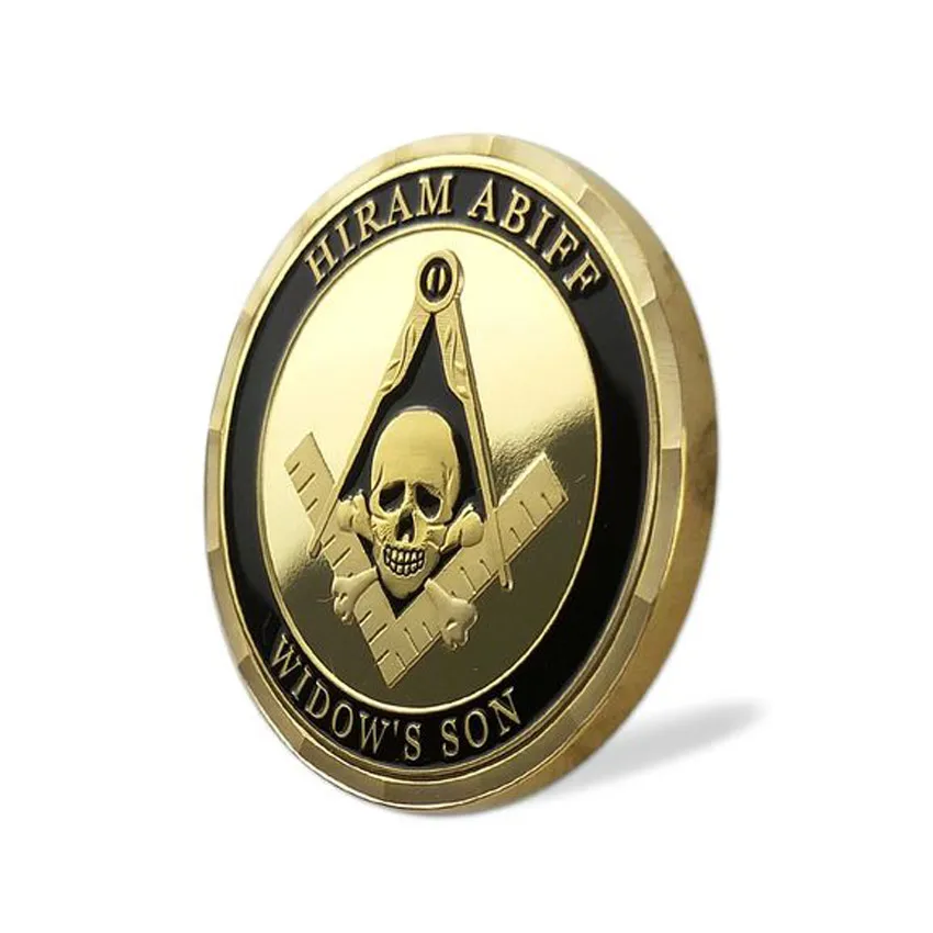 Оптовая продажа, Оригинальные металлические масонские монеты из мягкой эмали