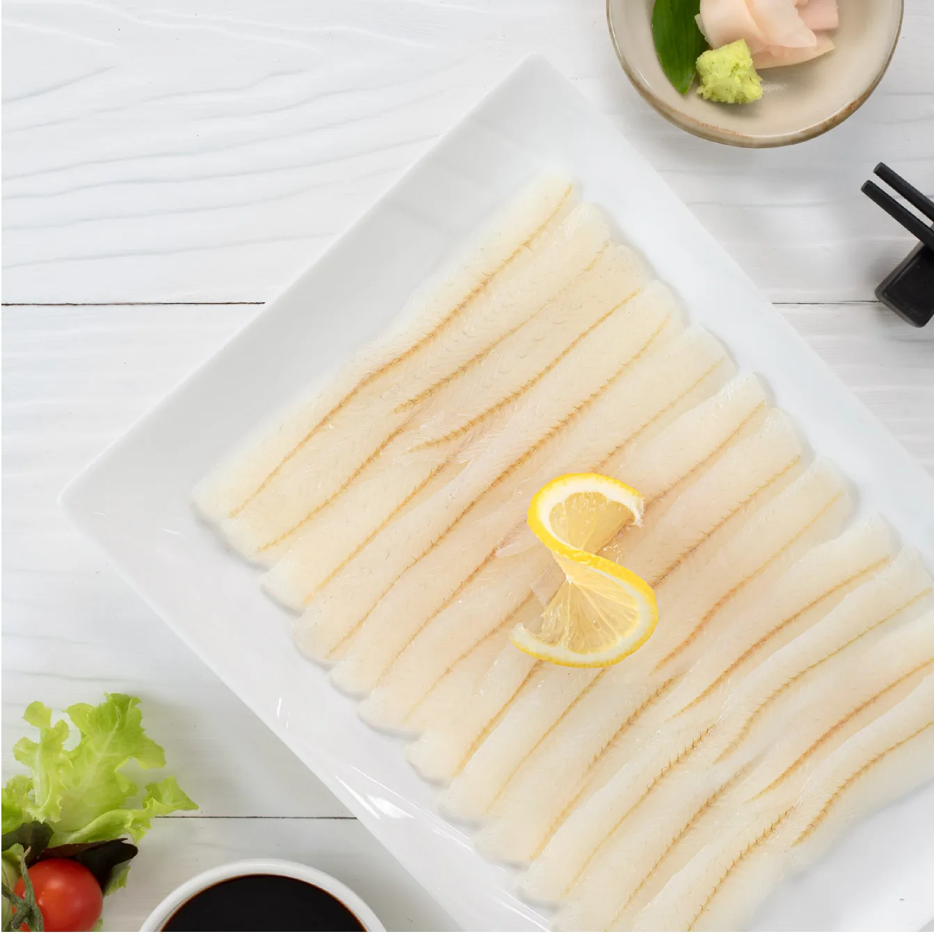 Thailand Frozen Seafood Ready to Eat - Seasoned Kisu Fish Fillet Skinless 160g Serve with Special Japanese Sauce