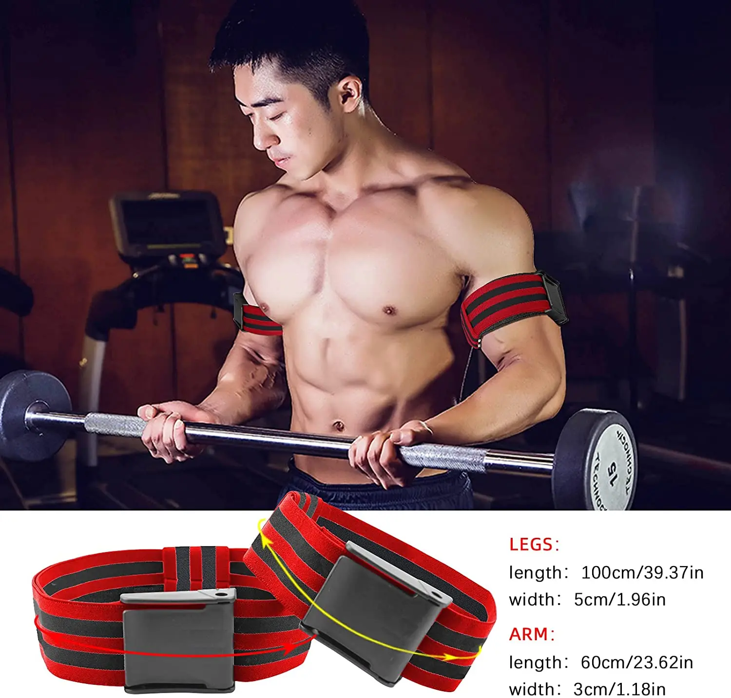 2022 New Arrival Flow Resistance Training Band Blood Flow Restriction BFR Band Strap Occlusion BFR Band Strap