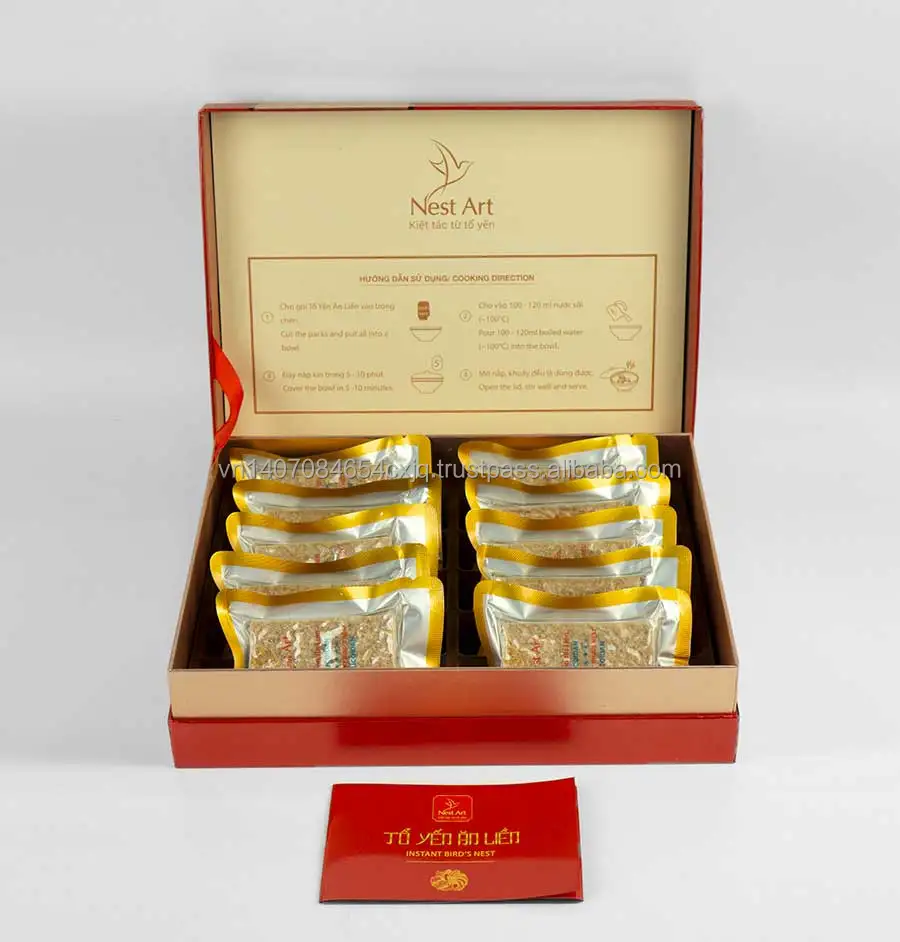 Хит продаж, Мгновенное Птичье гнездо Salanganes, Вьетнам, 100% натуральное Птичье гнездо, мгновенный напиток