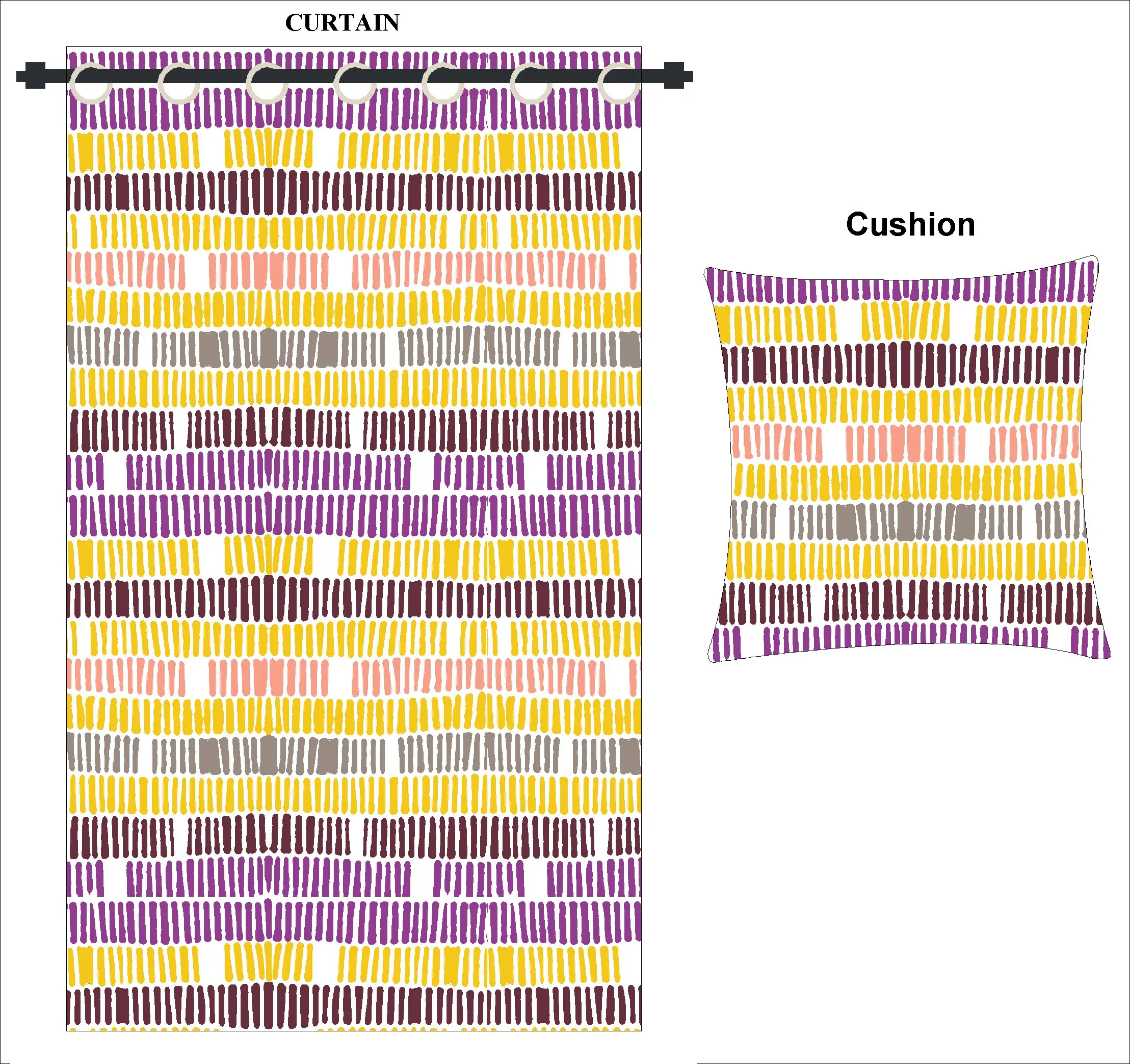 Cotton yarn dyed curtain