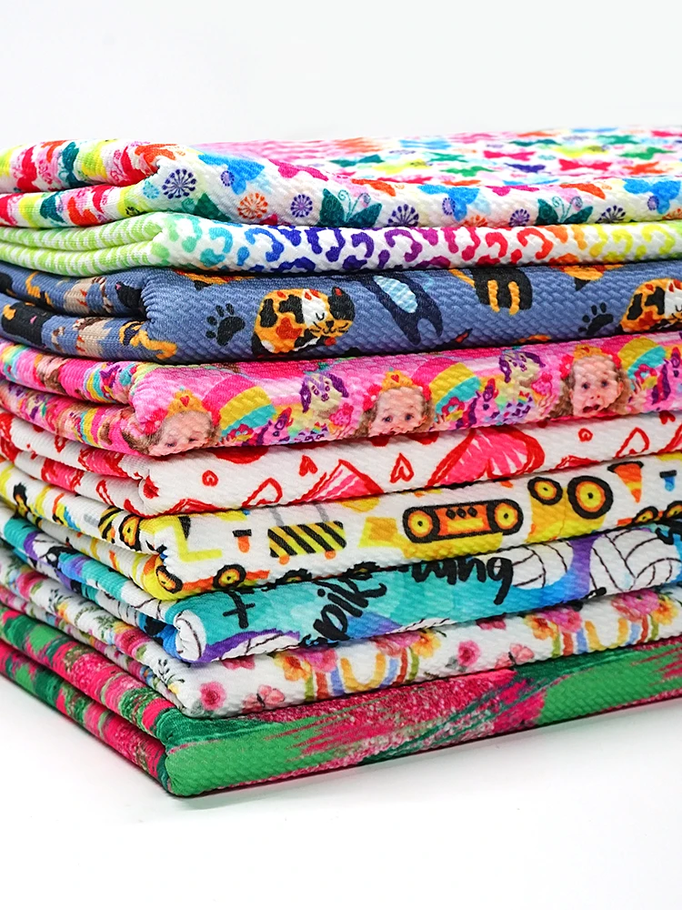 50x140cm Personalized Floral Printed Liverpool Fabric Bullet 4 Way Stretch Fabric for Clothing