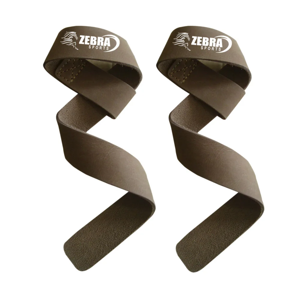 Customized Leather Lifting Strap Weight Wrist Custom Logo Fitness Gym Bodybuilding Workout Straps