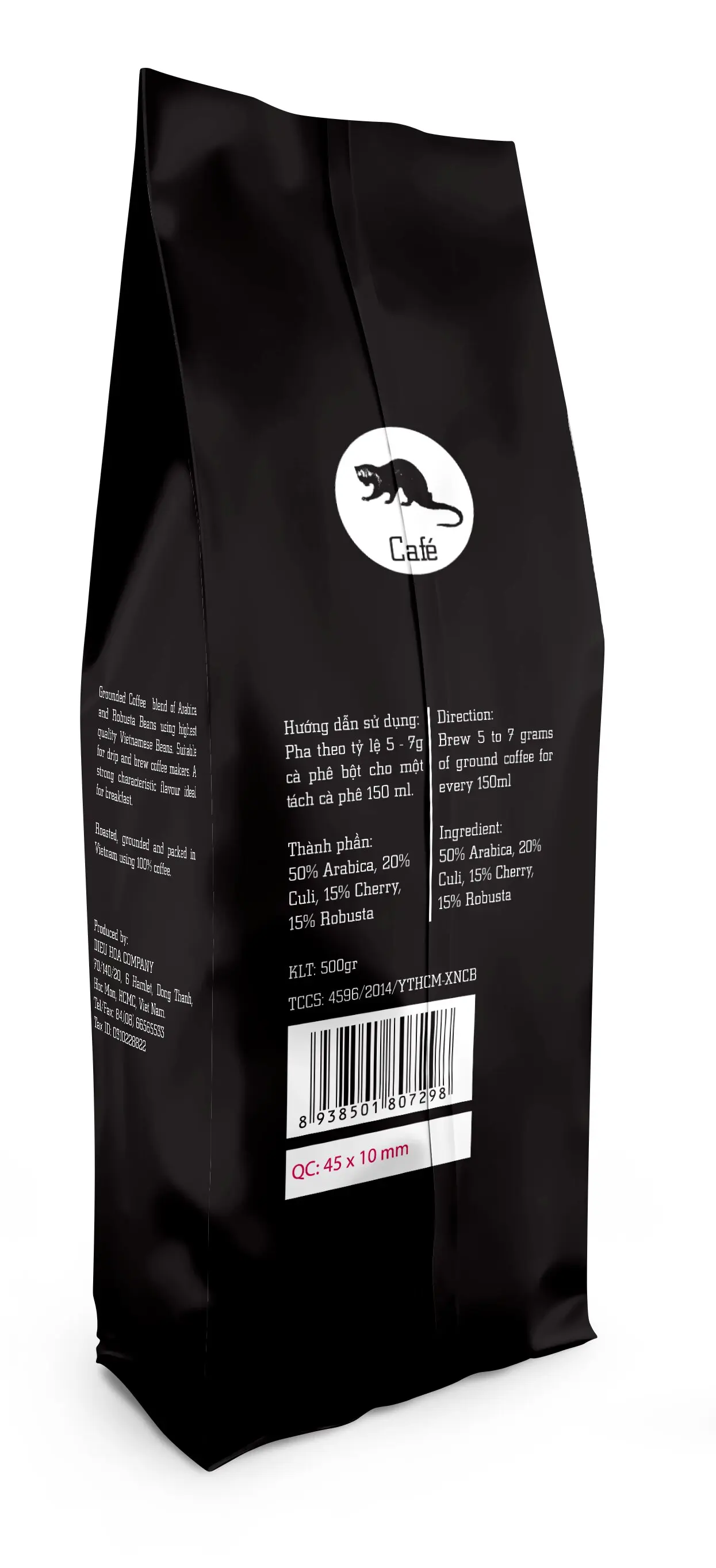 Best selling HACCP - ISO 9001:2015 Certificated No.1 Weasel Ground Coffee from Vietnam With Shelf Life 12 months