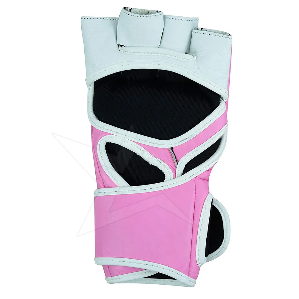 Custom Logo Punching MMA Gloves Pakistan Made Leather MMA Gloves