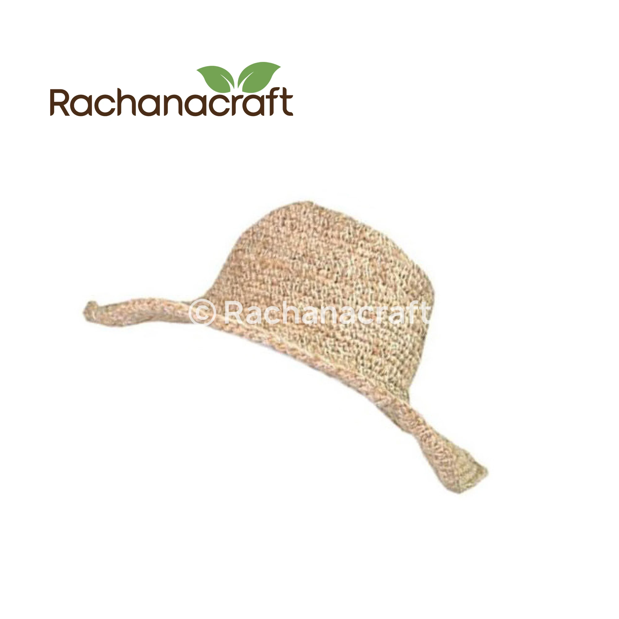 100% Hemp Hand Knitted Round Top Hat for Travel and Hike Adult Size Made in Nepal Factory Wholesale Supplies