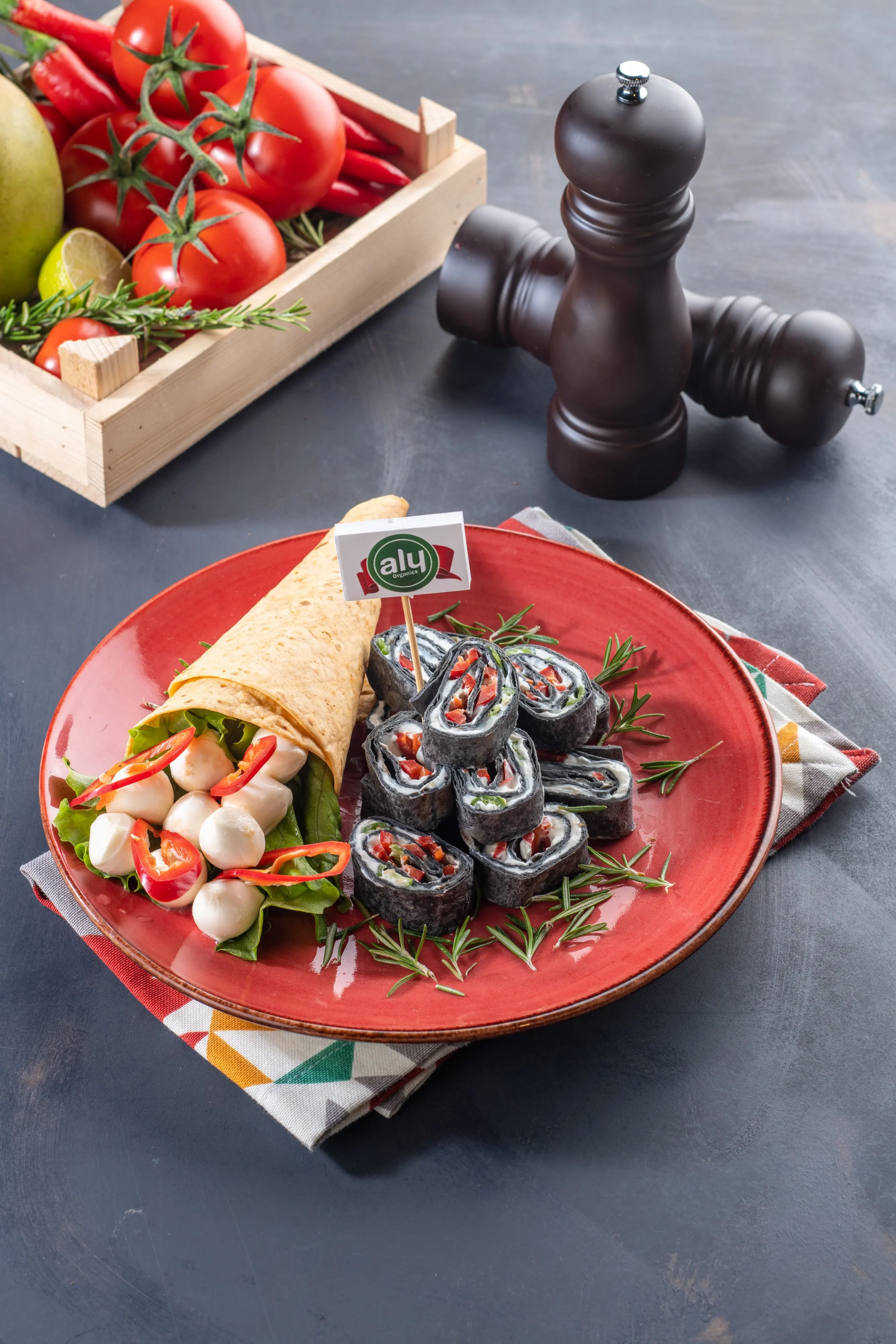 Tortilla 25 см 6 штук черный бренд Aly сумка на молнии 420гр (12 упаковок в одной