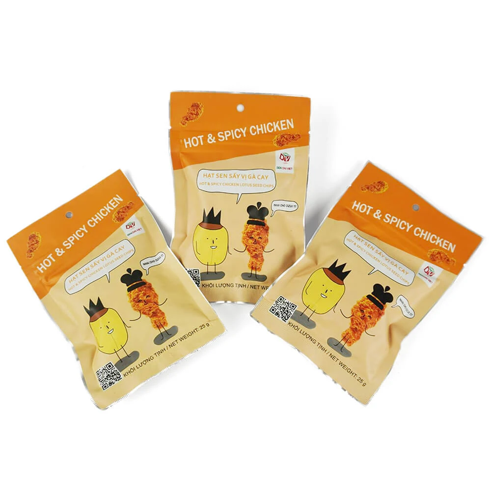 OEM Service Healthy Snack Chips Hot & Spicy Chicken Lotus Seeds Delicious and Crispy Seasoning Vegetable Snack