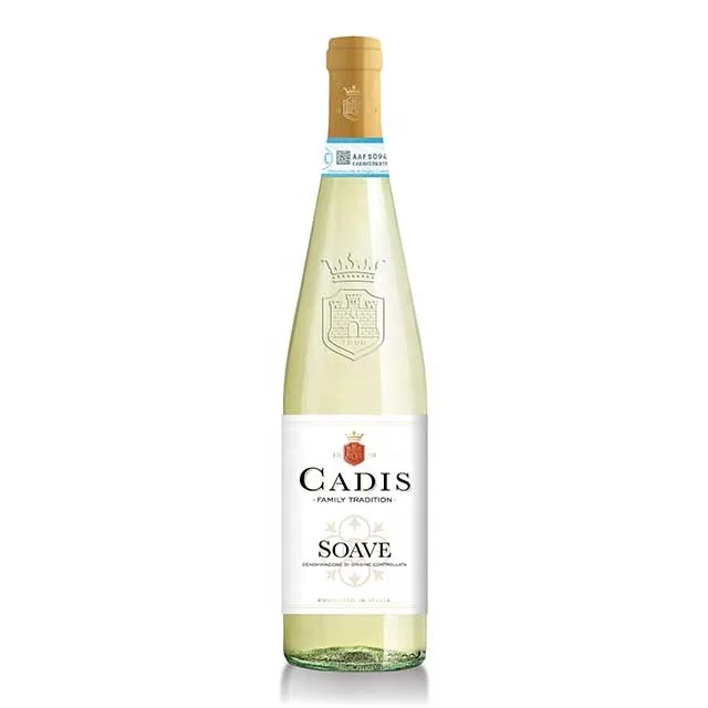 Italian white wine - Soave DOC - Cadis - Glass Bottle 0,75 - Color: Straw Yellow - Palate: Dry