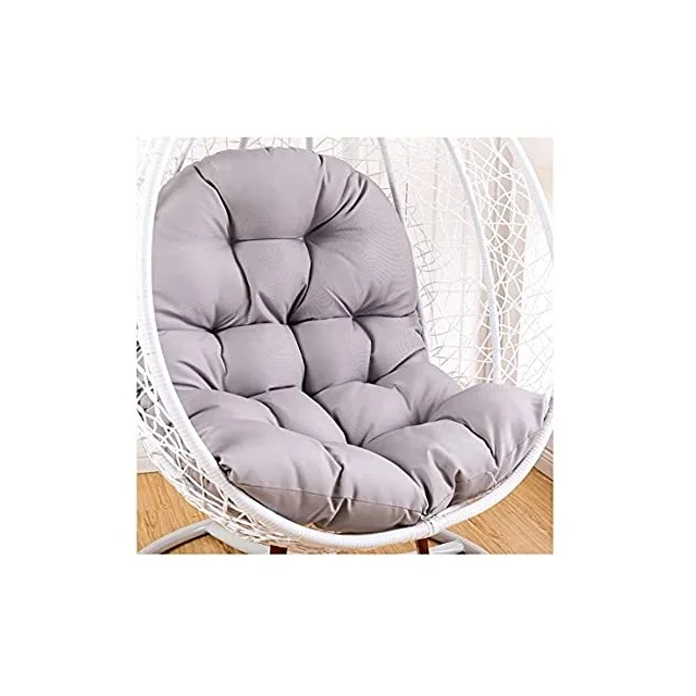 Hammock grey color cotton chair pad full cushion