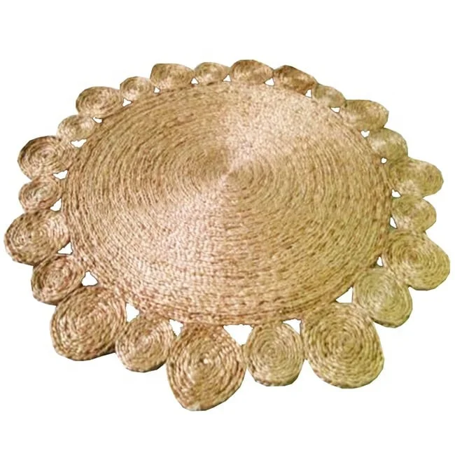 
Classic Round Braided Jute Rugs Hemp Area Rugs for Indoor and outdoor 
