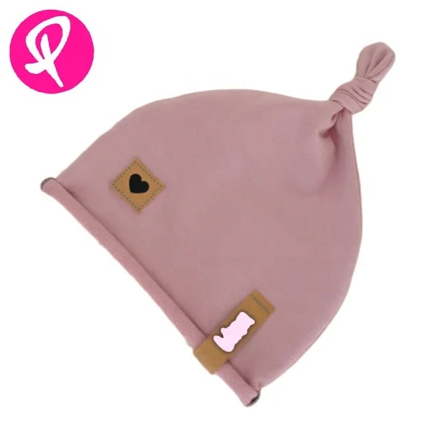 Solid Color Baby Cap  Baby Knot Hat Winter cap