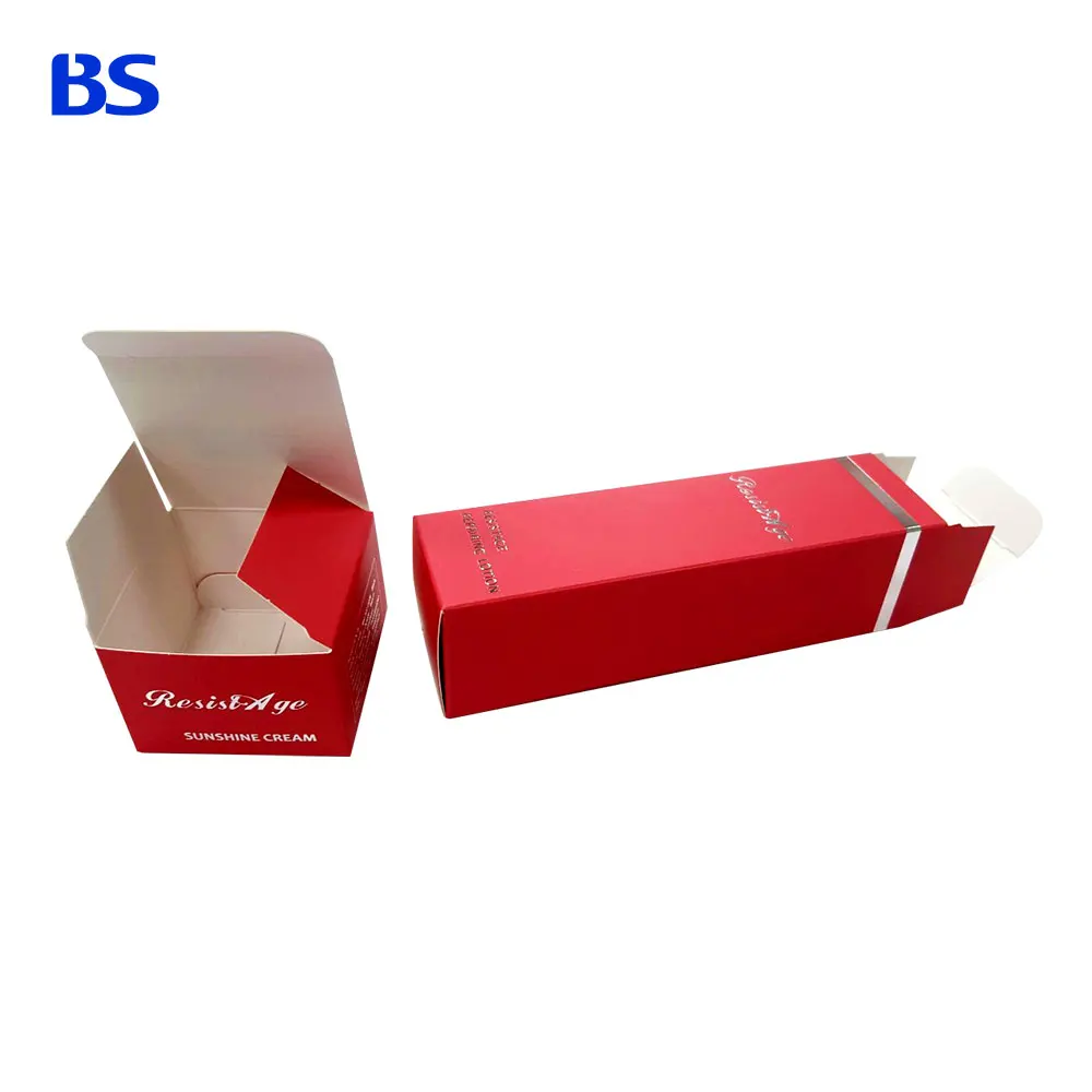 
Custom Silver Hot Stamping Embossed Logo Embossing Engraved Logo Skincare Paper Packaging Boxes 