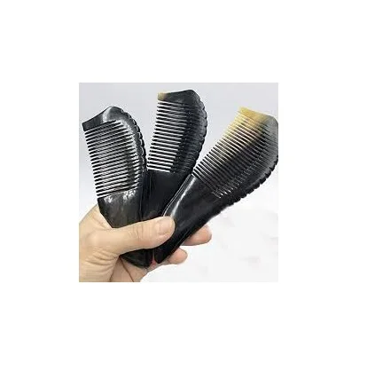 Natural Yak Horn Comb Hair handle Detangling Anti-Hair Loss Men and Women Curly Hair Home Head Meridian Massage Comb Real Horn