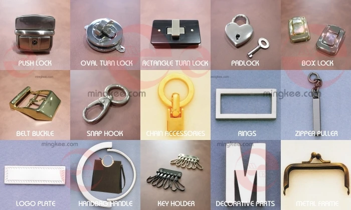 MING KEE METAL Factory OEM HK Zinc Alloy Leather Handbag Use Bag Accessories Parts Buckle Circle Round Little Small Metal O Ring