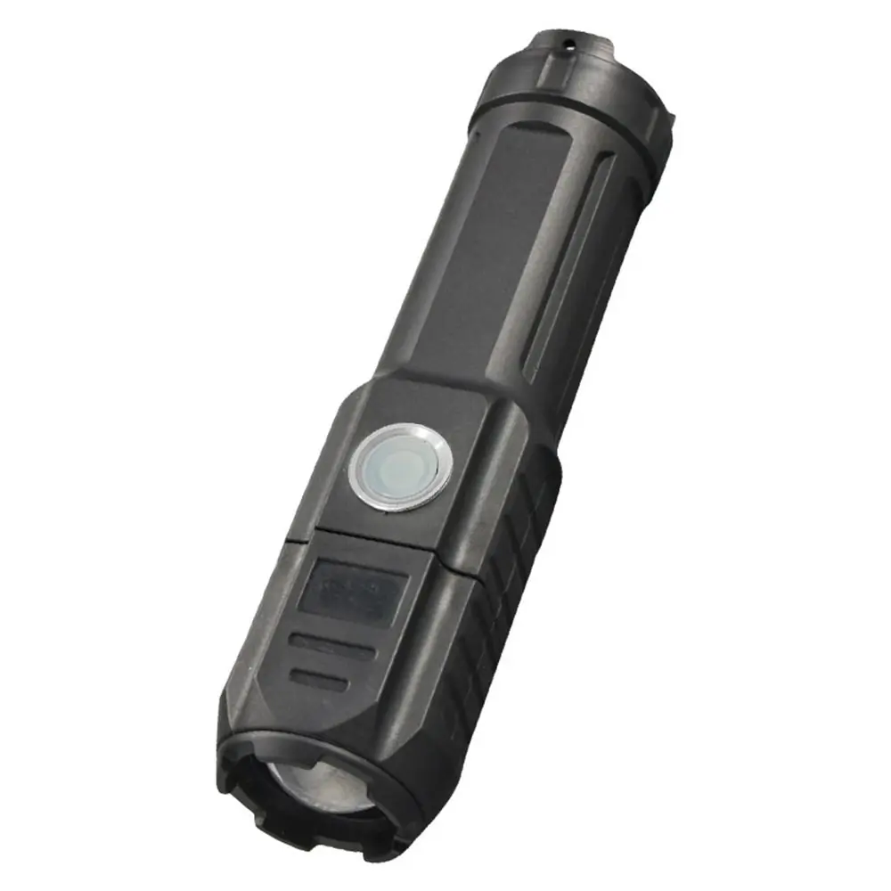 New Telescopic Zoom Glare Flashlight USB Rechargeable Portable Spotlight LED Flashlight