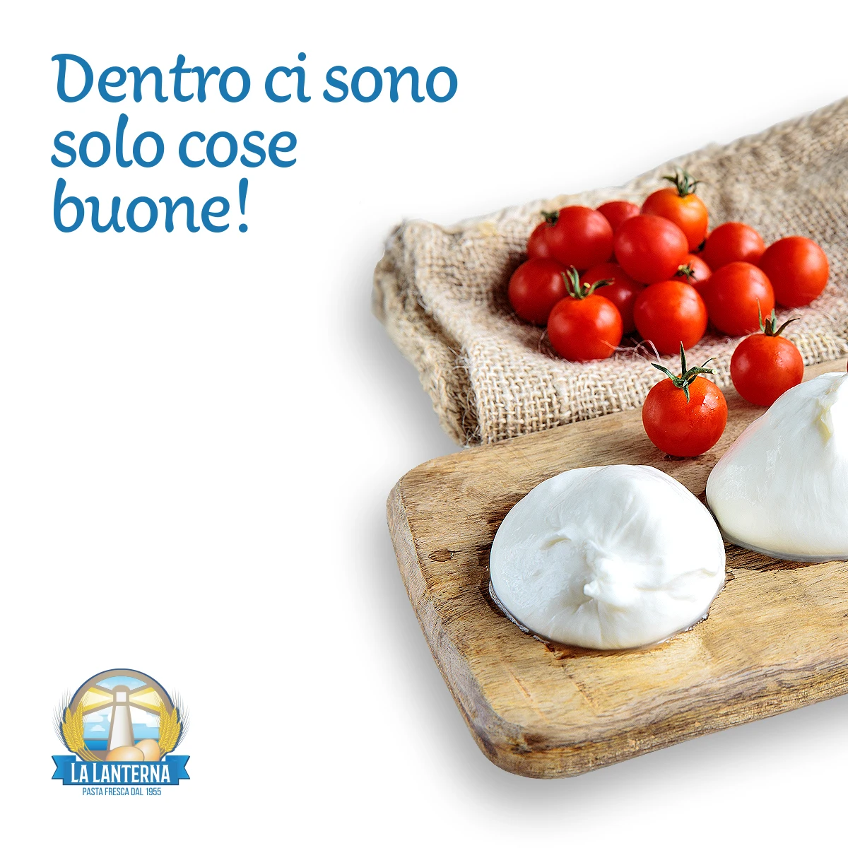Top quality Authentic Italian recipe Fresh Ravioli with burrata and cherry tomatoes Traditional Pasta for  Export