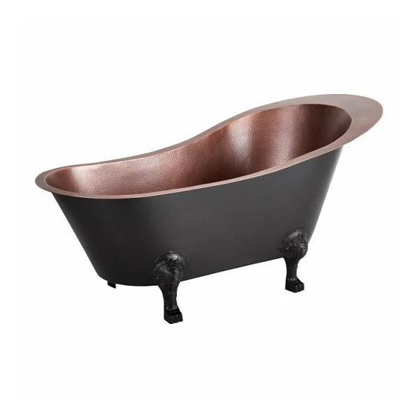 Dark Finished Antique Bathing Tub With Legs