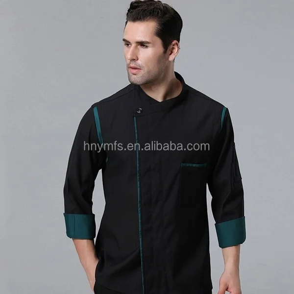 Sushi Japanese restaurant work uniforms black Chef Coats