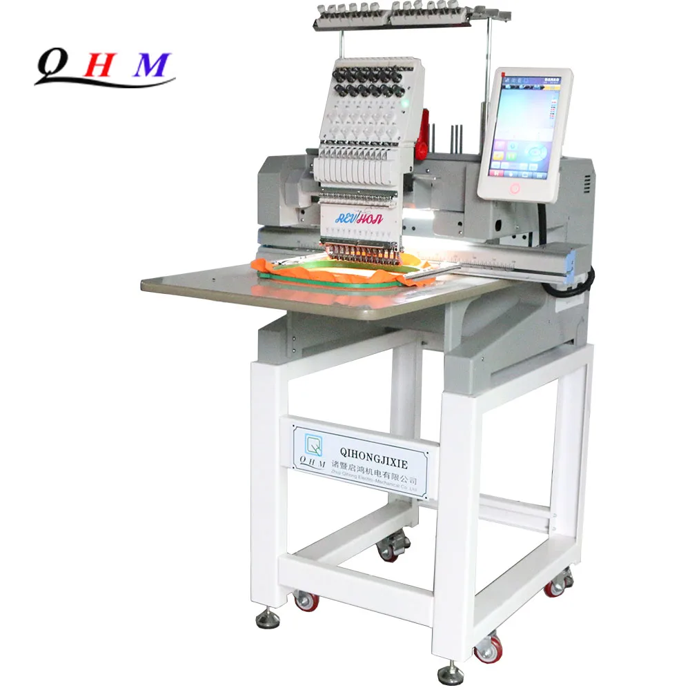  QH-X1201 12/15 иглы высокоскоростная качественная компьютеризированная вышивальная машина по низкой