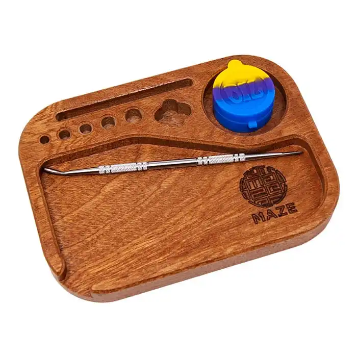 Large Size Wooden Rolling Tray With Custom Logo Made By India Art Collection