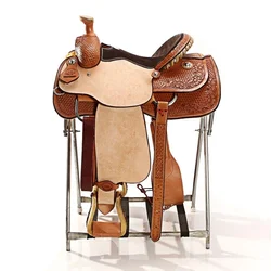 Custom Made Highest Quality Horse Western Cow Leather Trail Saddle With Beautiful Hand Curved Manufacturer