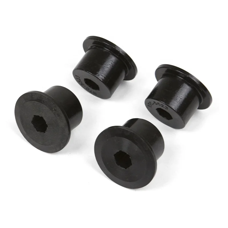 
Injection Molding Parts Black Flange Bushing Silicone Rubber Parts 