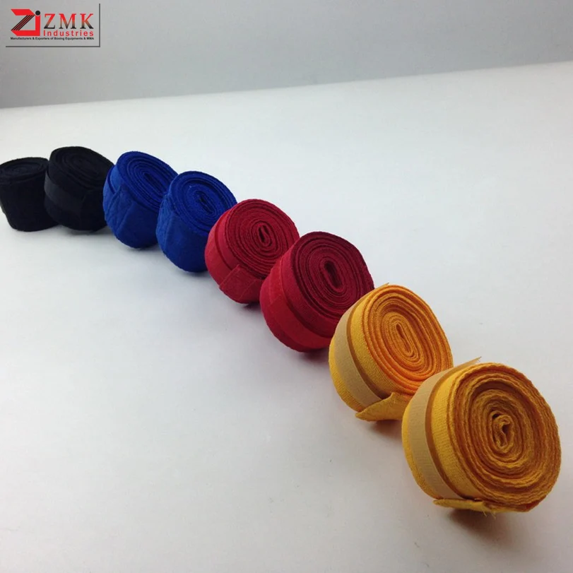 Индивидуальный Логотип Muay Thai кикбоксинг тренировочный тренажерный зал тренировочная повязка на руки эластичная поддержка рук и запястья ролик для обертывания