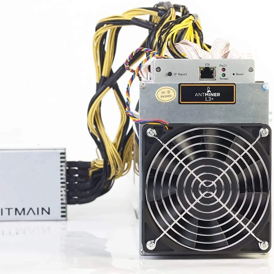 AntMiner L3+ ~504MH/s @ 1.6W/MH ASIC Litecoin Miner With Power Supply Included Ready To Ship Now