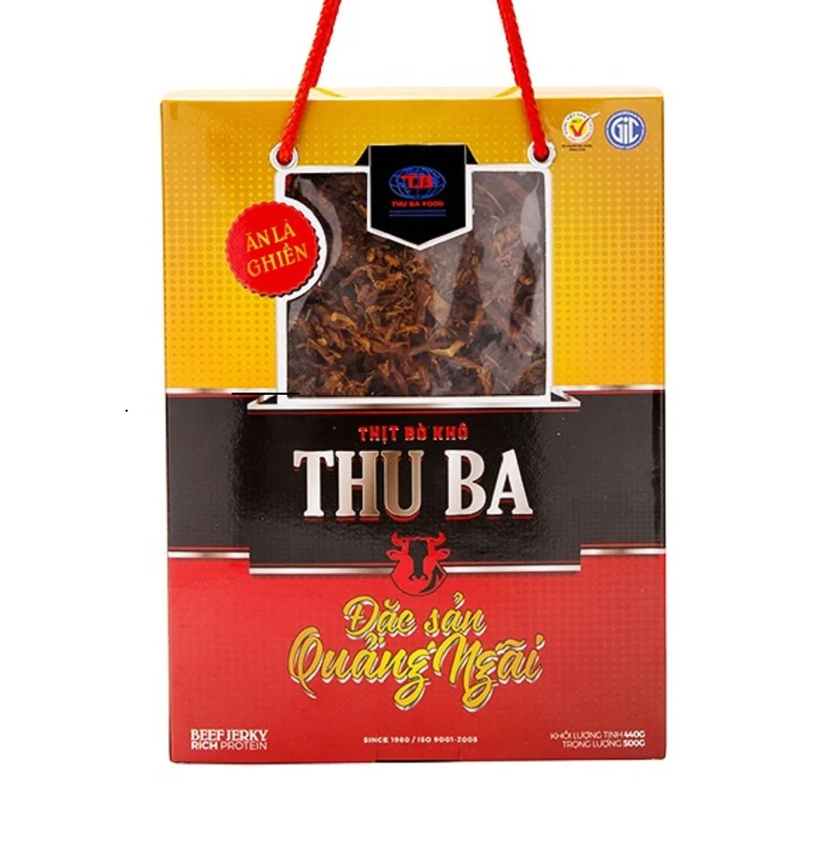 
Vietnam Dried Meat Spicy Beef Jerky String 500g 