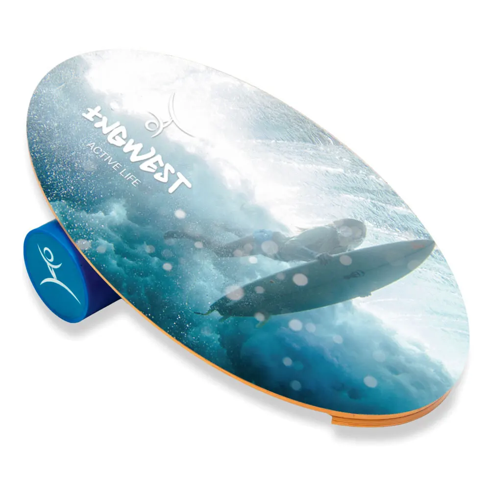 
Wooden Balance Board Trainer with Roller. Multifunctional Trainer for Serfing, Skateboarding, Yoga. Wholesale. Premium Quality. 
