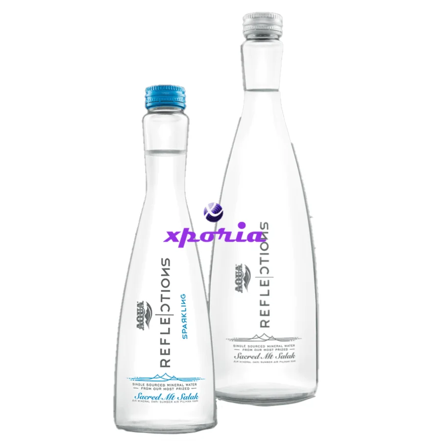 AQUA REFLECTIONS Mineral Water Glass Bottle 380ml | Indonesia Origin