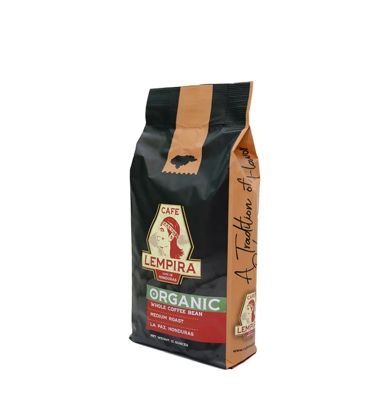 Great rated Organic Quality Ready To Ship 12 Oz Cafe Lempira  Medium Roast Coffee With Smooth Taste