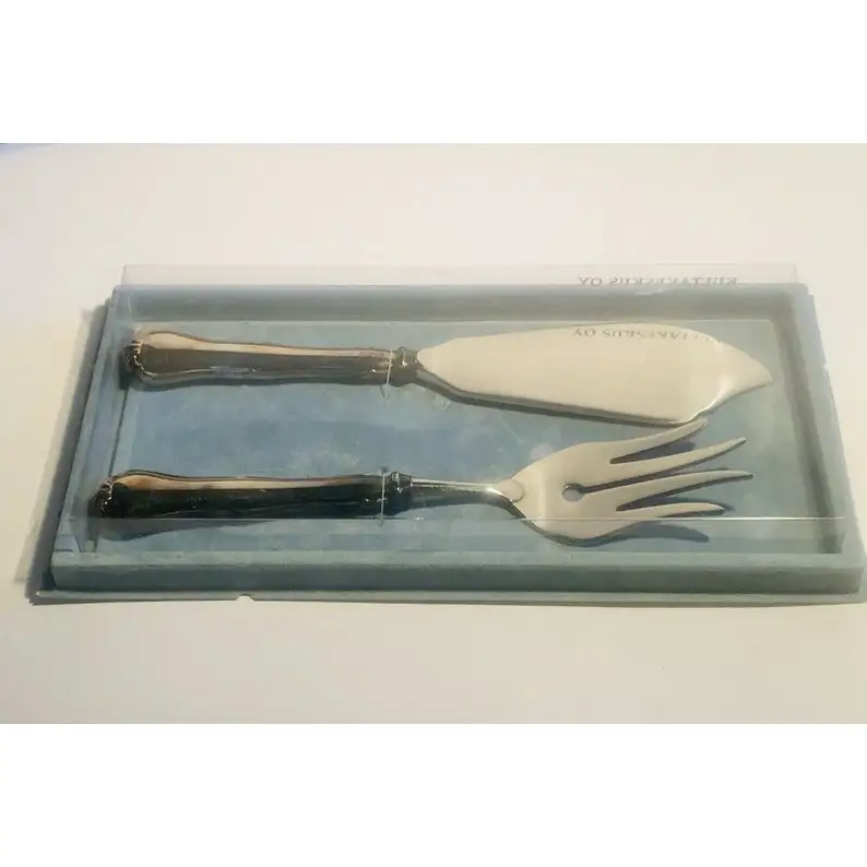 Antique Design Gold Plated Cake Pie Server Set Top Quality Gold Color Cake Set Muffin Cutlery Server Kitchen And Dining Ware