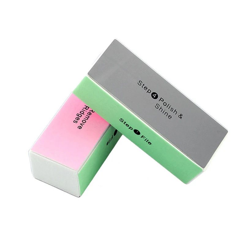 Hot Sale Personalized Professional Beauty Manicure Nail Buffer Block Colorful Reusable Small 4 Ways Nail Buffer