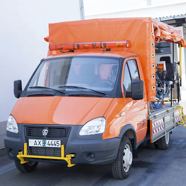 SHMEL 11A on Truck Self-Propelled Paint Cold Plastic Glass Beads Traffic Road Line Marking Machine