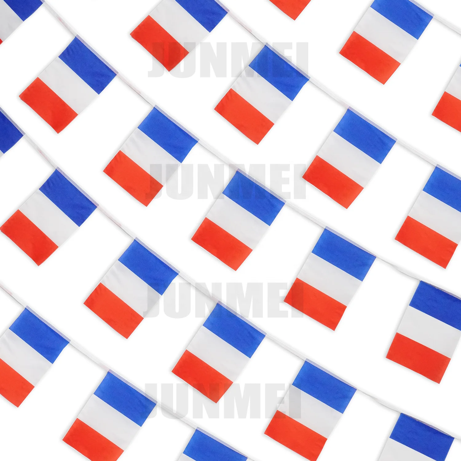 Wholesale France Flags Banner Bar Events Decoration Square Pennant 26 ft France String FLags